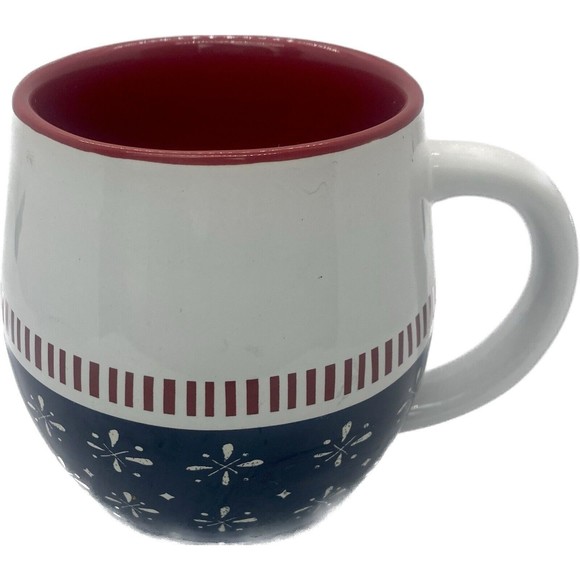 Hallmark Texas Home Coffee Tea Mug Red White & Gray 12 Fl Oz 4” Tall Stoneware - Picture 2 of 4